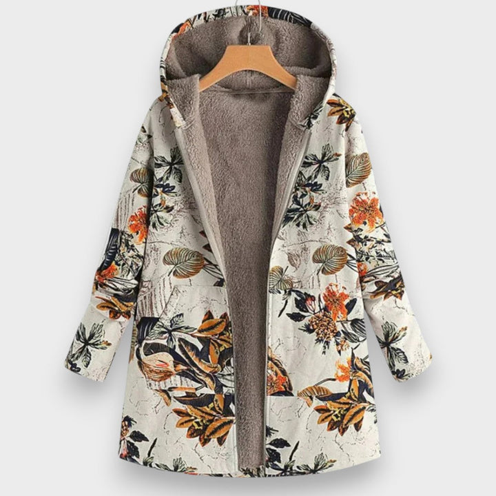 Pia | Stylish Fleece Jacket with Floral Pattern